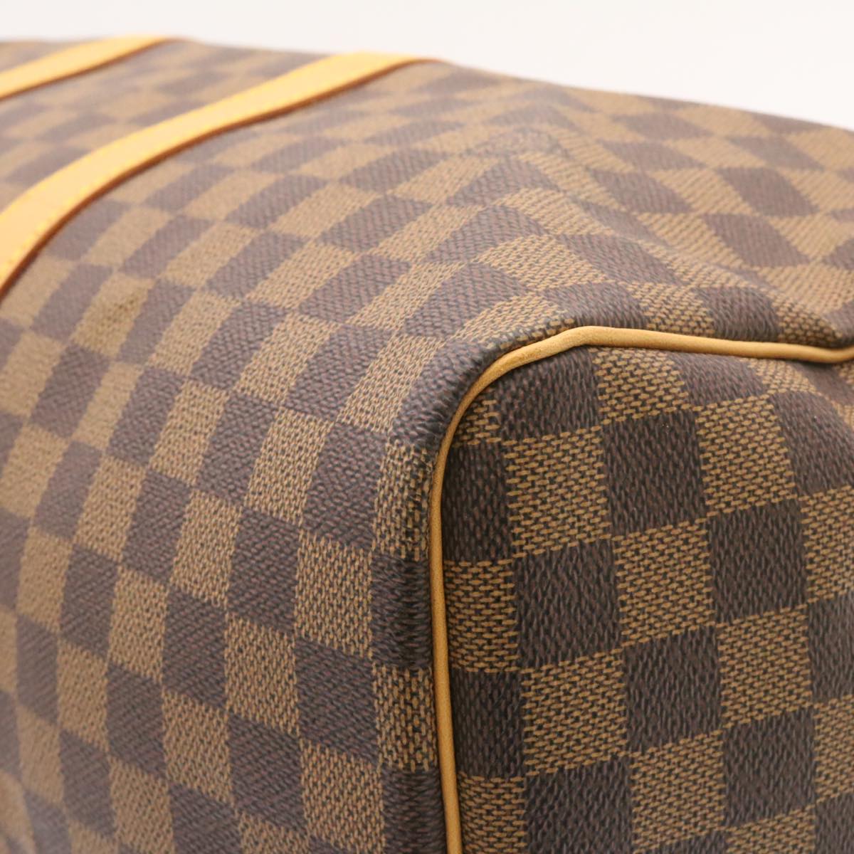 LOUIS VUITTON Damier Ebene Keepall 45 Boston Bag LV 26495S