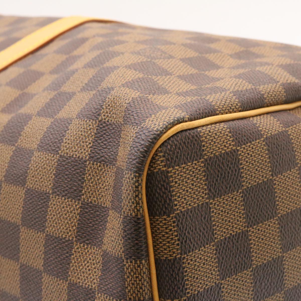 LOUIS VUITTON Damier Ebene Keepall 45 Boston Bag LV 26495S