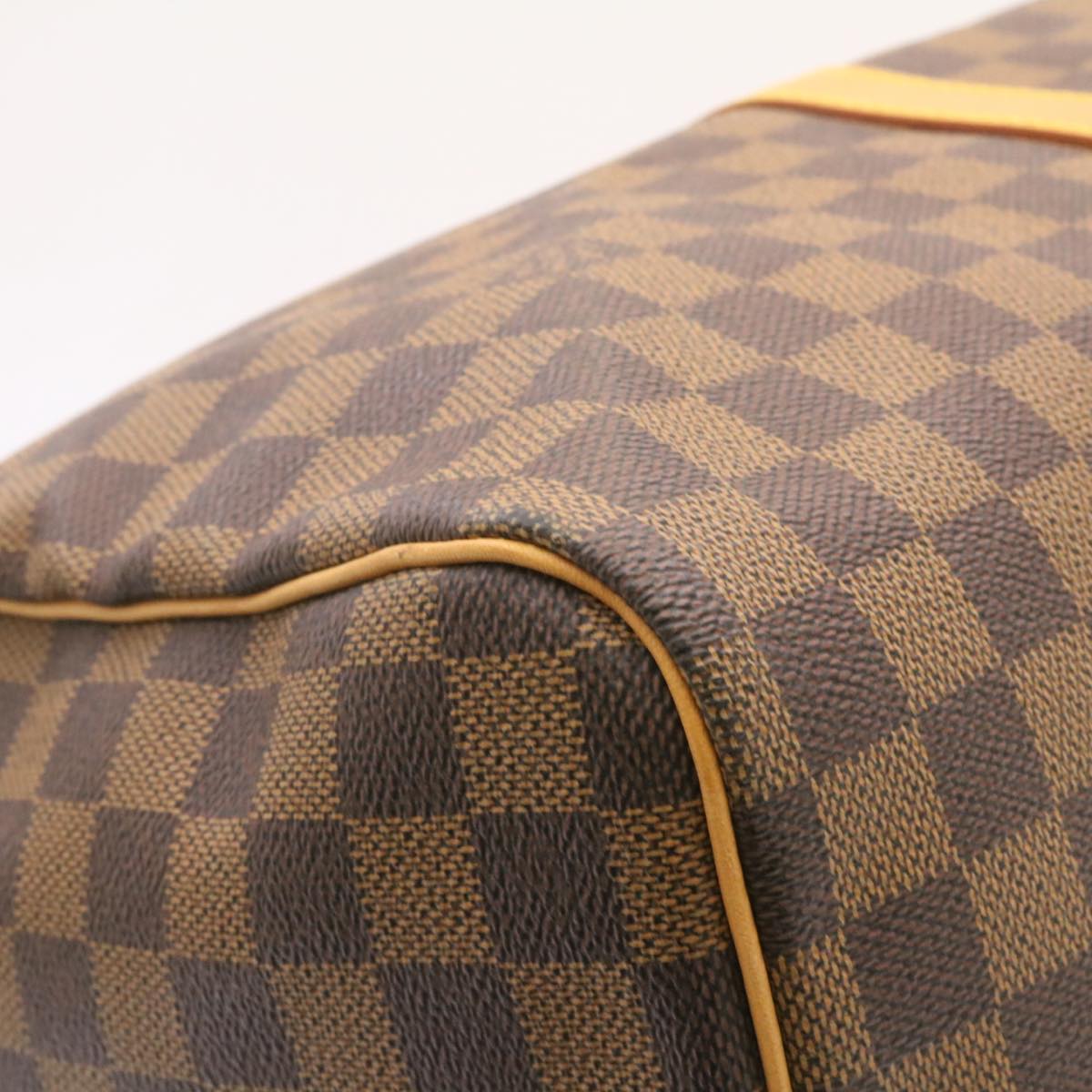 LOUIS VUITTON Damier Ebene Keepall 45 Boston Bag LV 26495S