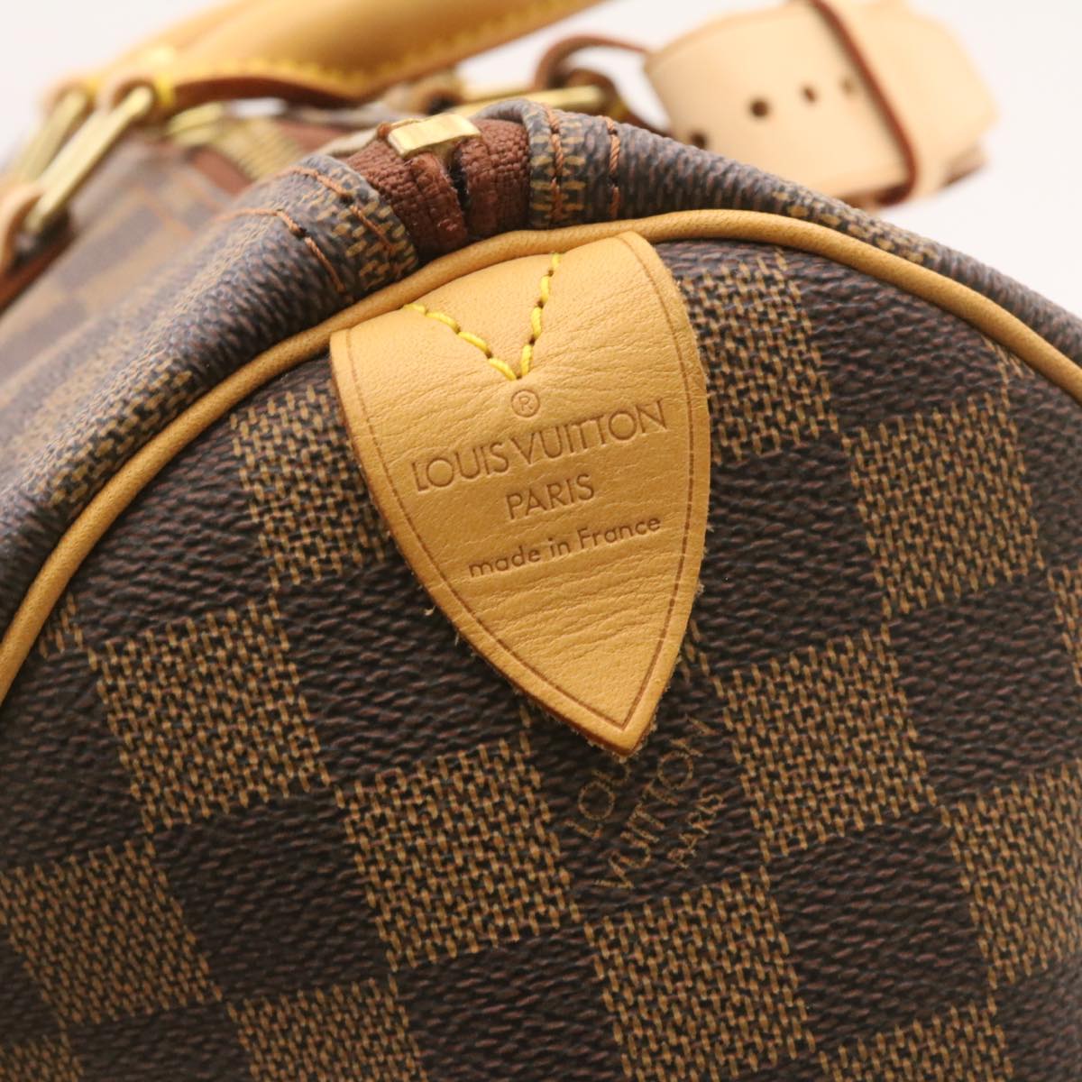 LOUIS VUITTON Damier Ebene Keepall 45 Boston Bag LV 26495S