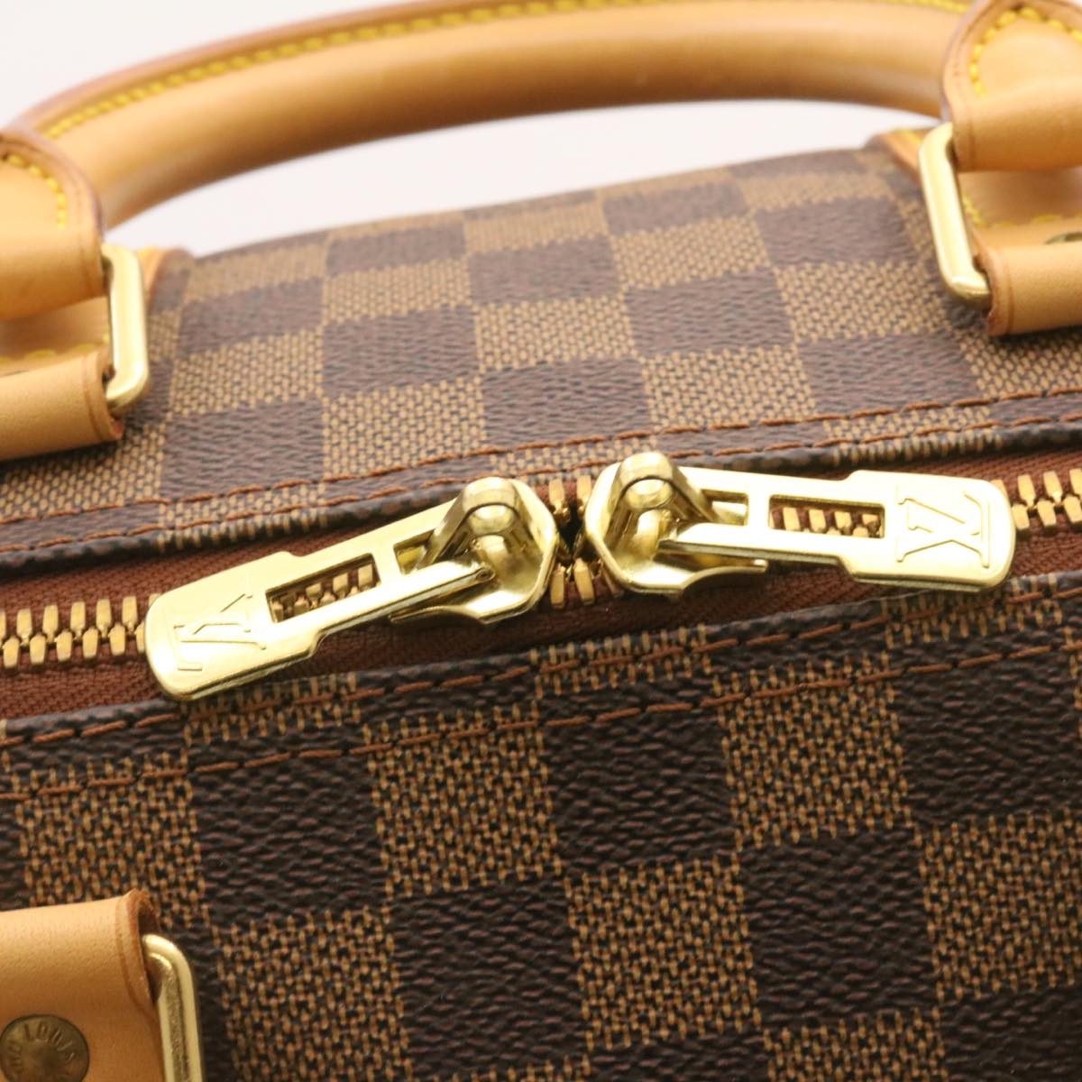 LOUIS VUITTON Damier Ebene Keepall 45 Boston Bag LV 26495S