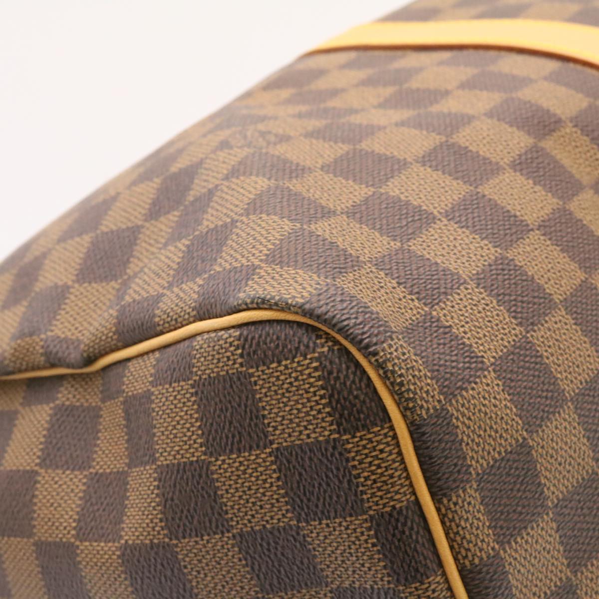 LOUIS VUITTON Damier Ebene Keepall 45 Boston Bag LV 26495S
