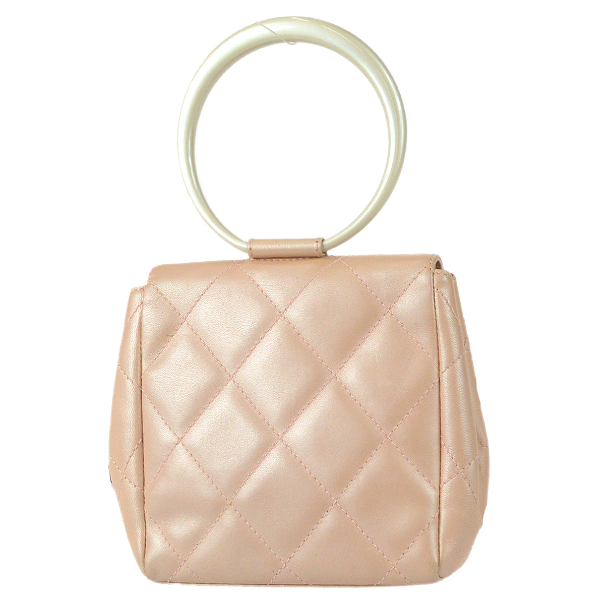 Luxury Chanel White Lambskin Handbag