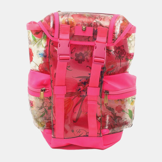 Luxury Gucci Trending 2025 PVC Flora Techpack Backpack