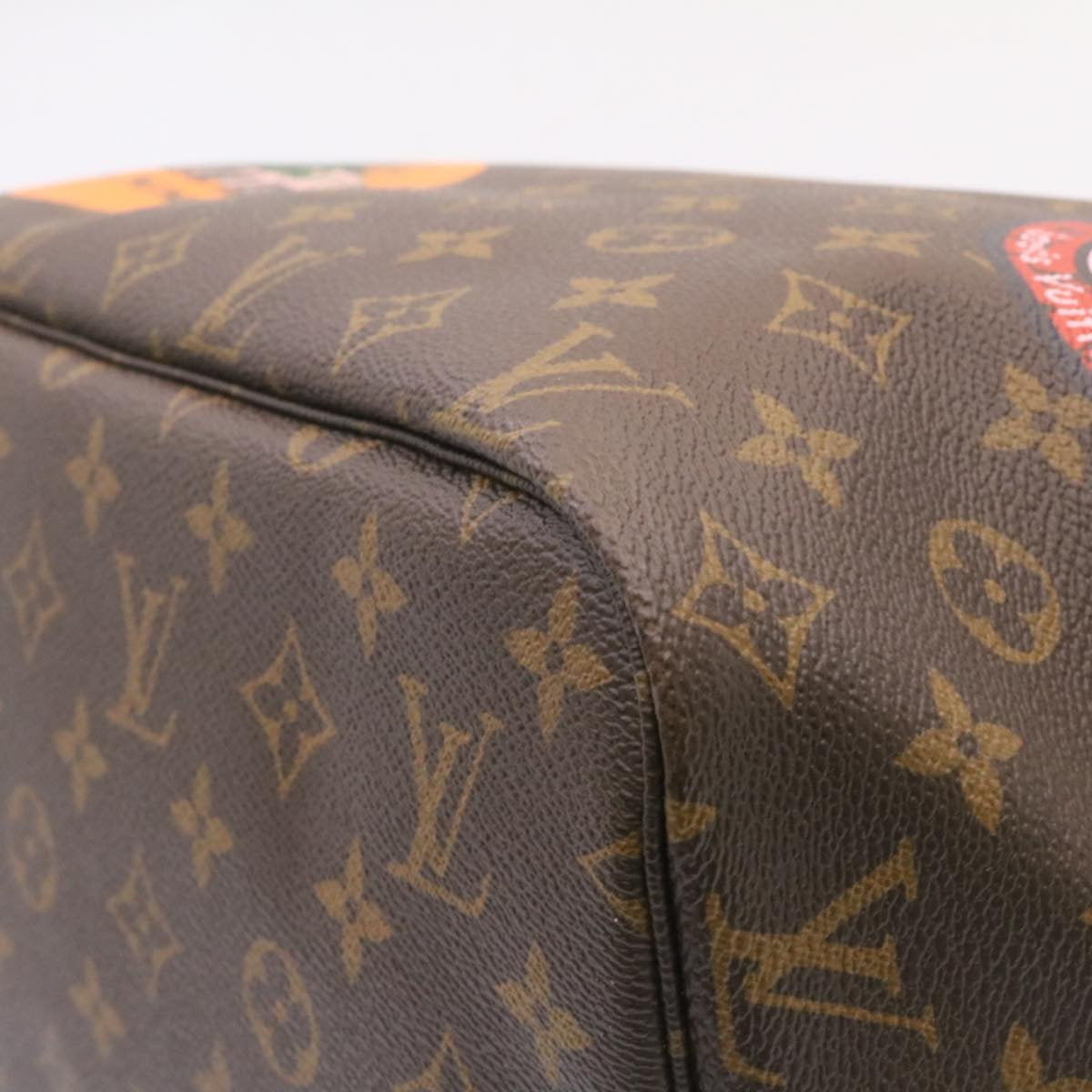LOUIS VUITTON Monogram World Tour Neverfull MM Tote Bag M42844 LV 26563S