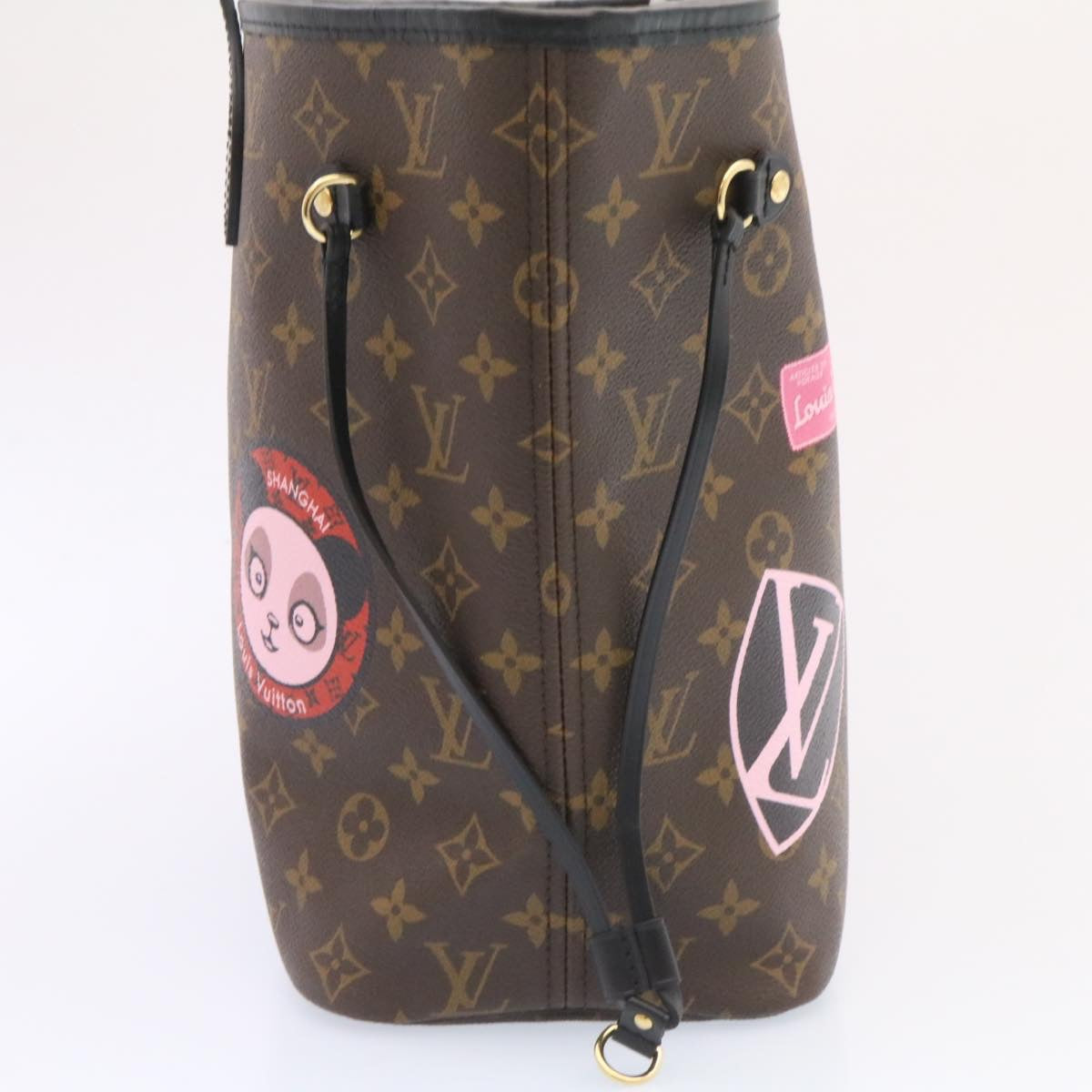 LOUIS VUITTON Monogram World Tour Neverfull MM Tote Bag M42844 LV 26563S