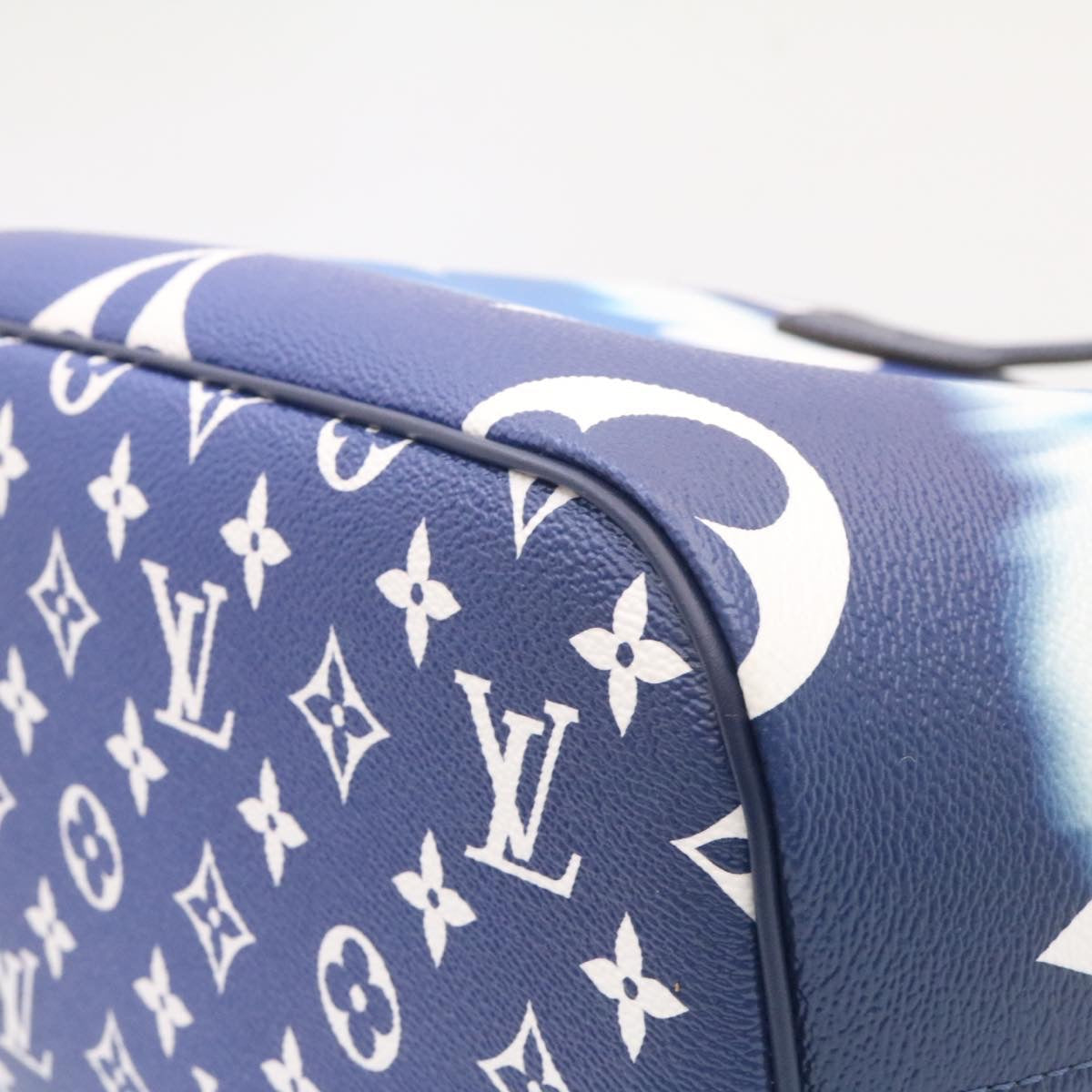 LOUIS VUITTON Monogram Escal Neverfull MM Tote Bag Blue M45128 LV 26573S