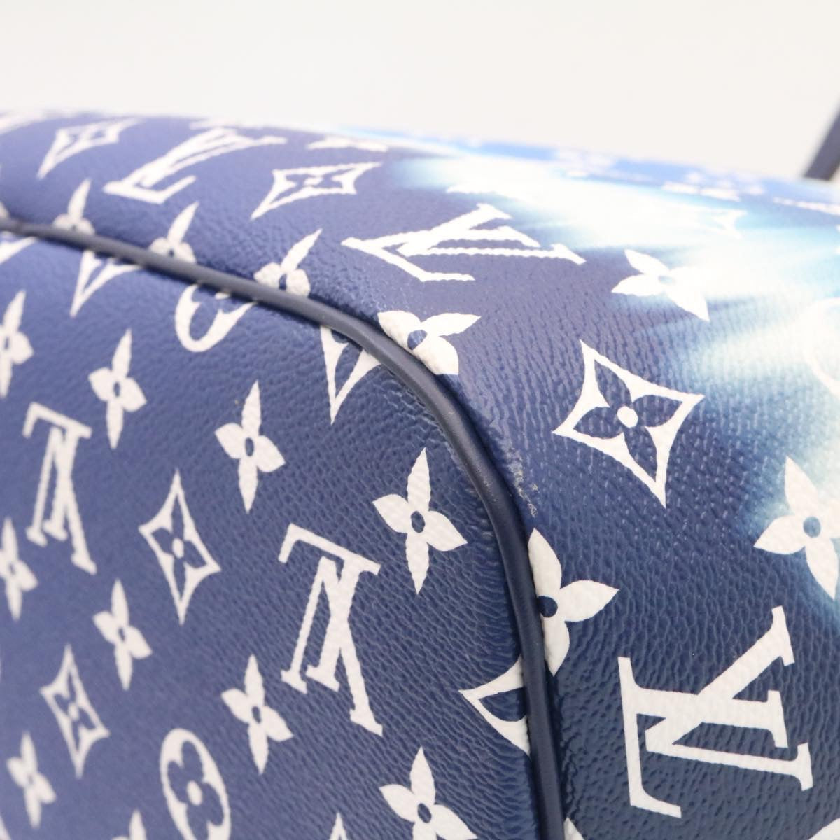 LOUIS VUITTON Monogram Escal Neverfull MM Tote Bag Blue M45128 LV 26573S