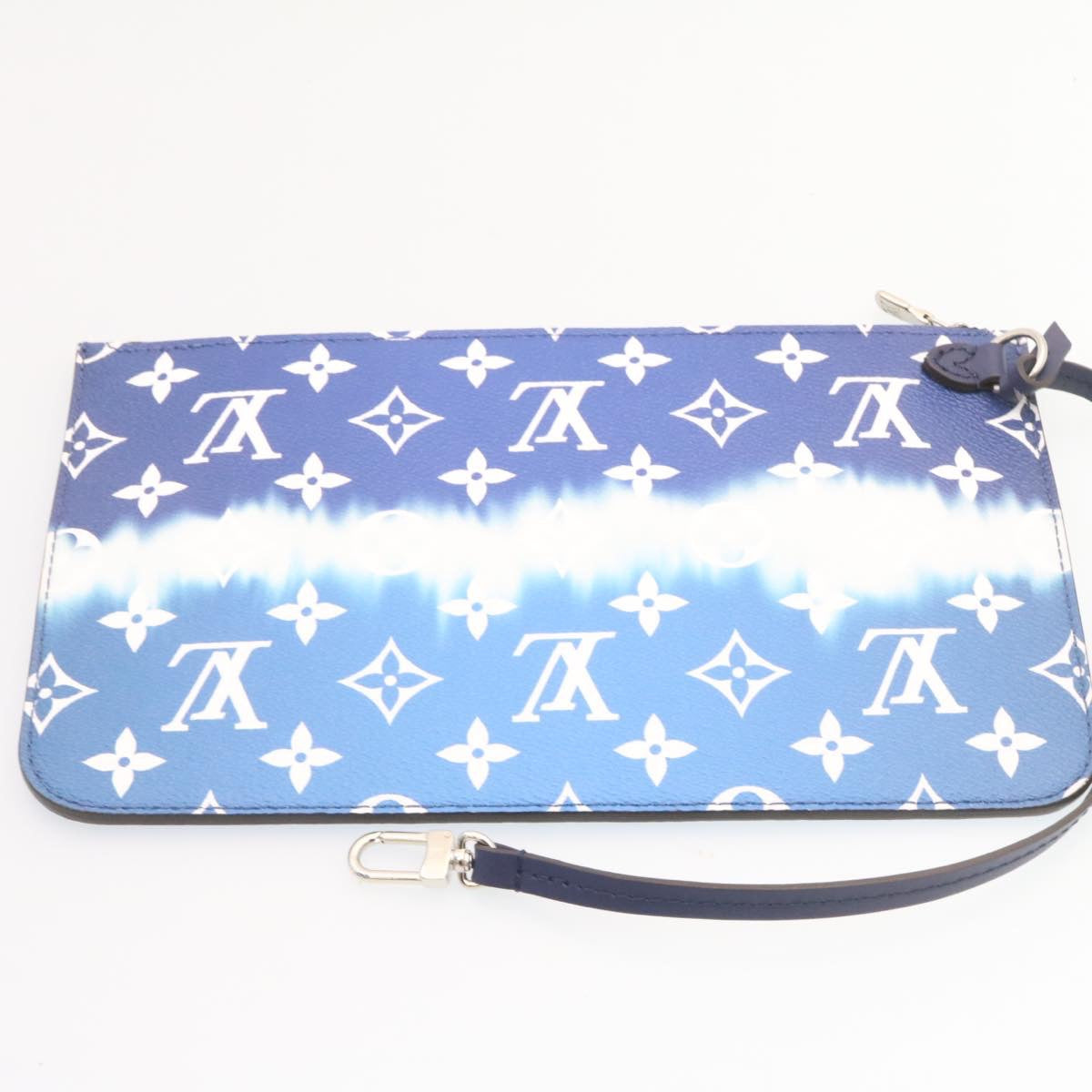 LOUIS VUITTON Monogram Escal Neverfull MM Tote Bag Blue M45128 LV 26573S