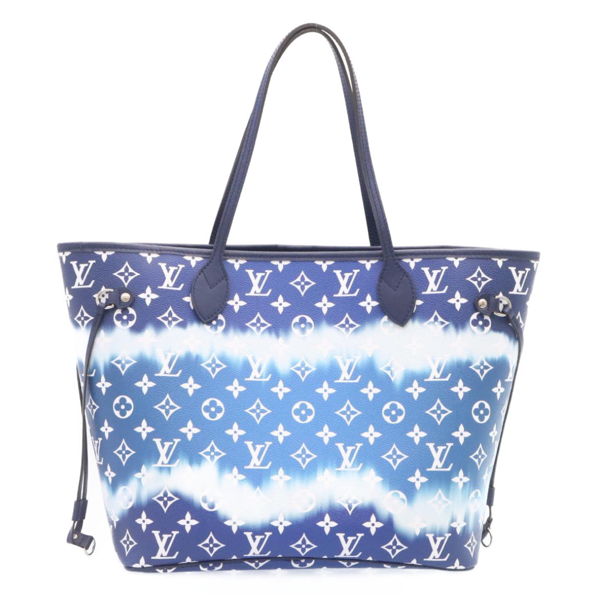 LOUIS VUITTON Monogram Escal Neverfull MM Tote Bag Blue M45128 LV 26573S