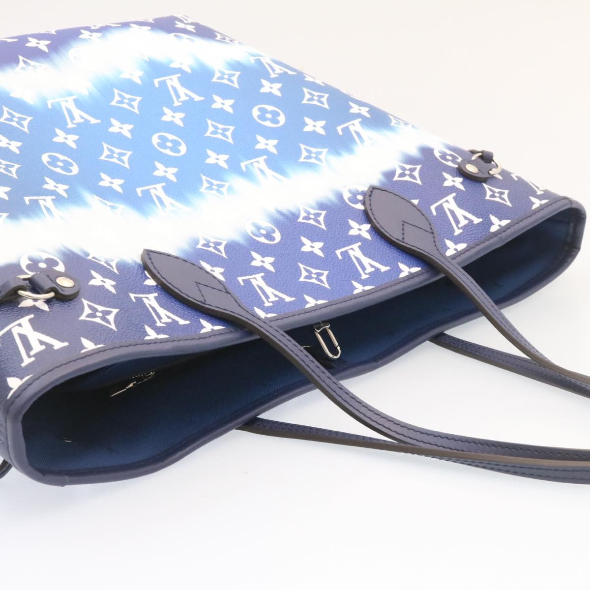 LOUIS VUITTON Monogram Escal Neverfull MM Tote Bag Blue M45128 LV 26573S
