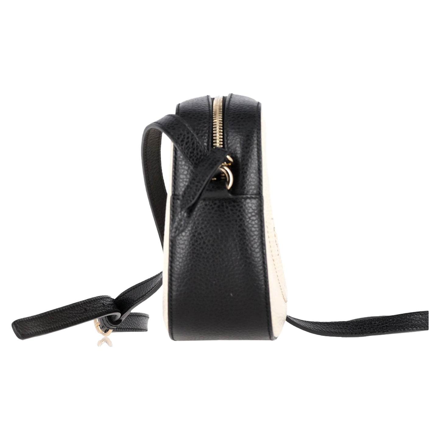 Gucci Soho Disco Shoulder Bag in White Grained Calfskin Leather