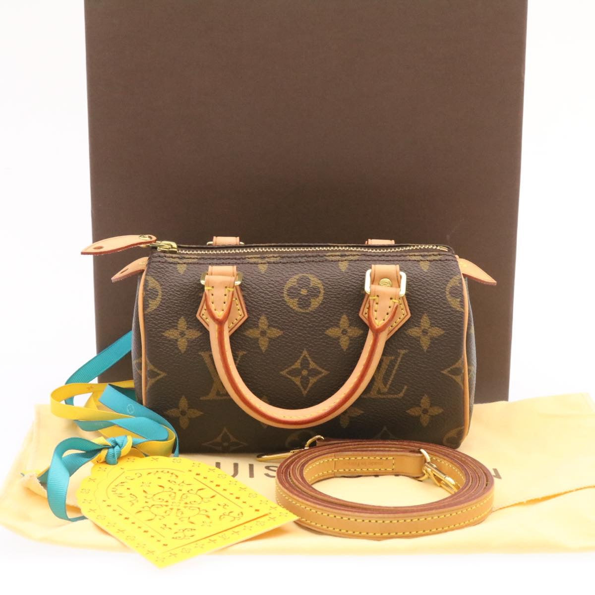 LOUIS VUITTON Monogram Mini Speedy Hand Bag M41534 LV 26741S