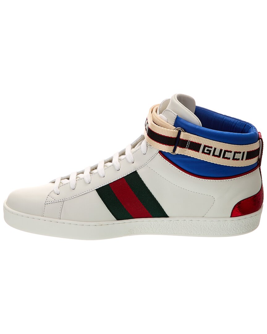 Gucci Leather High-Top Sneaker