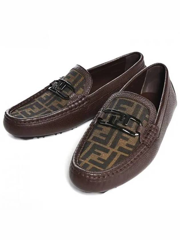 Luxury Fendi O'Lock Loafers Brown