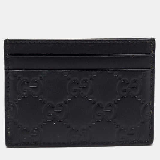 Luxury Gucci Trending 2025 Black Luxury Gucci Trending 2025ssima Leather Card Holder..