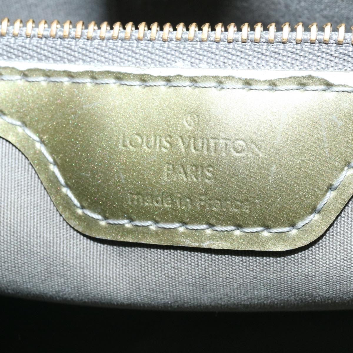 LOUIS VUITTON Vernis Wilshire PM Hand Bag Gris Art Deco M91627 LV 27062