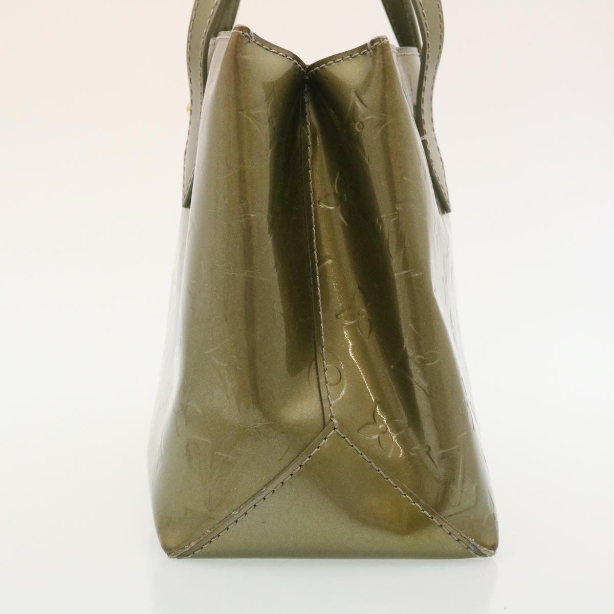 LOUIS VUITTON Vernis Wilshire PM Hand Bag Gris Art Deco M91627 LV 27062