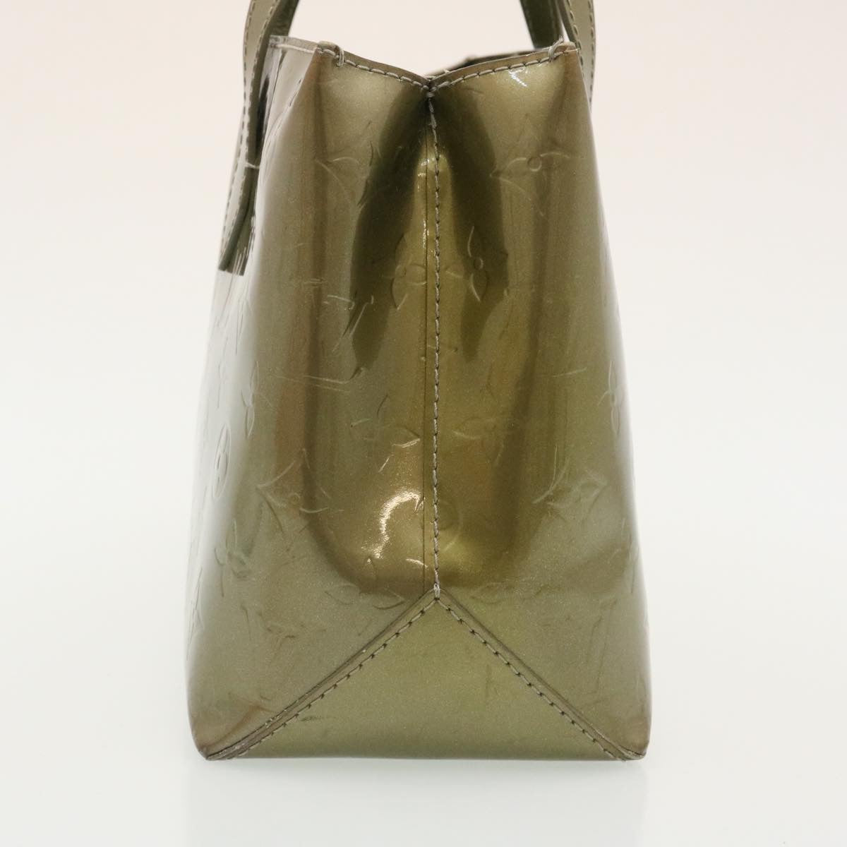 LOUIS VUITTON Vernis Wilshire PM Hand Bag Gris Art Deco M91627 LV 27062