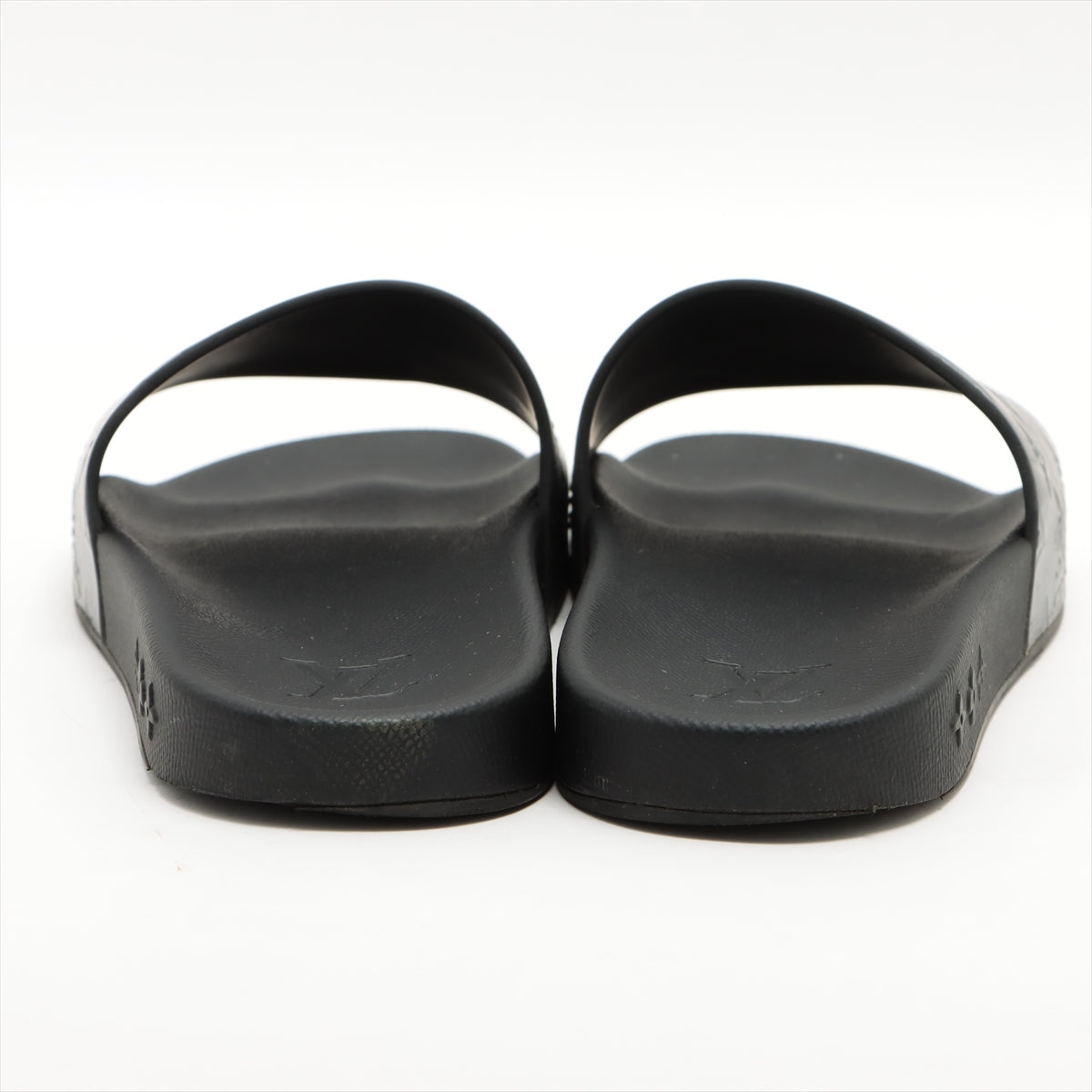 Louis Vuitton Water Frontline 21 Years Laver Sandal 7 Men Black x Silver VS0251 Monogram Adhesive Shredded