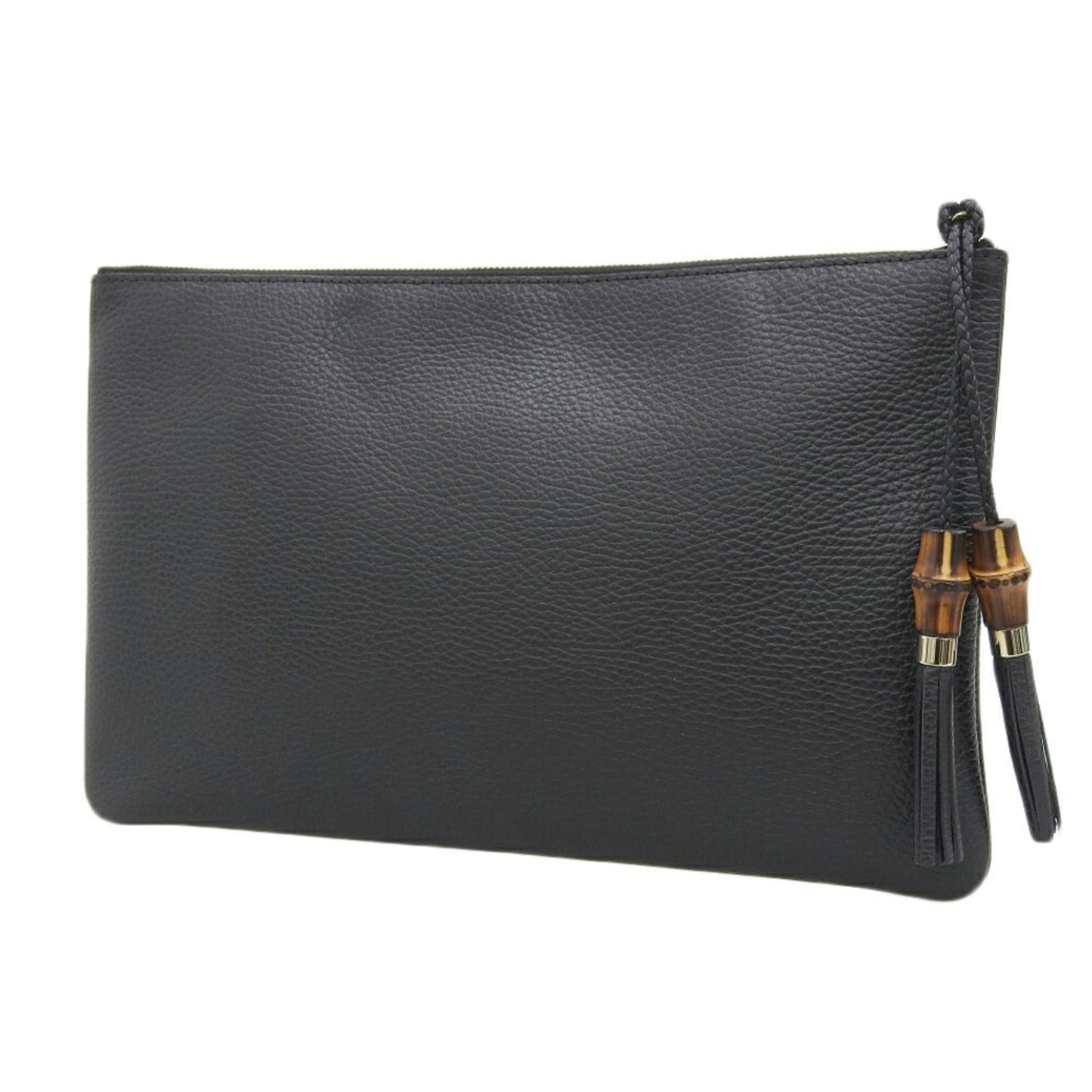 Gucci Bamboo  Leather Clutch Bag ()