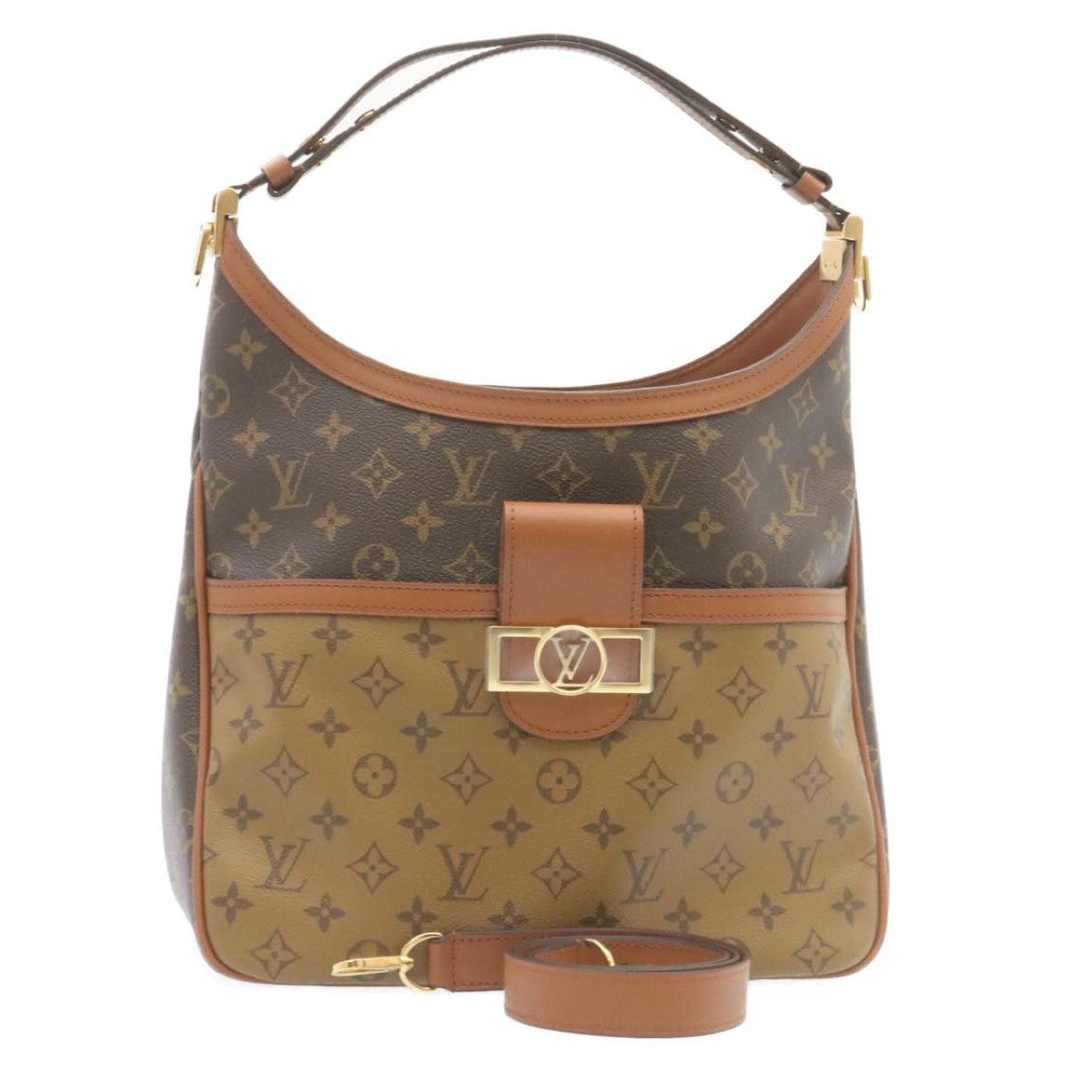 LOUIS VUITTON Monogram reverse Hobo Dauphine PM Shoulder Bag M45194 27624S