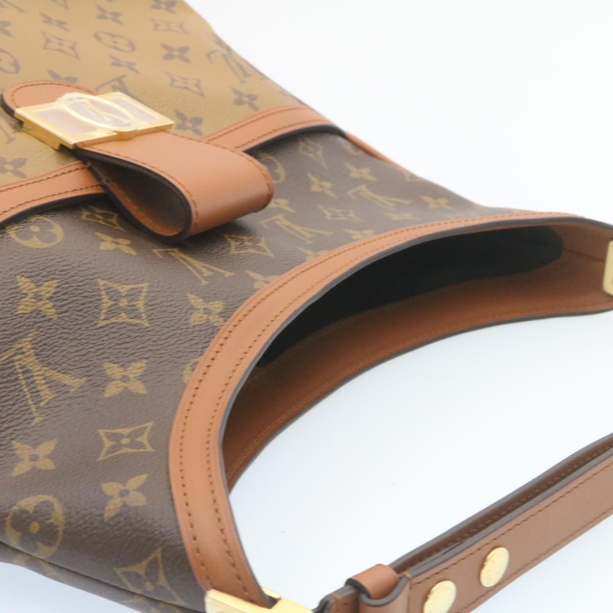 LOUIS VUITTON Monogram reverse Hobo Dauphine PM Shoulder Bag M45194 27624S