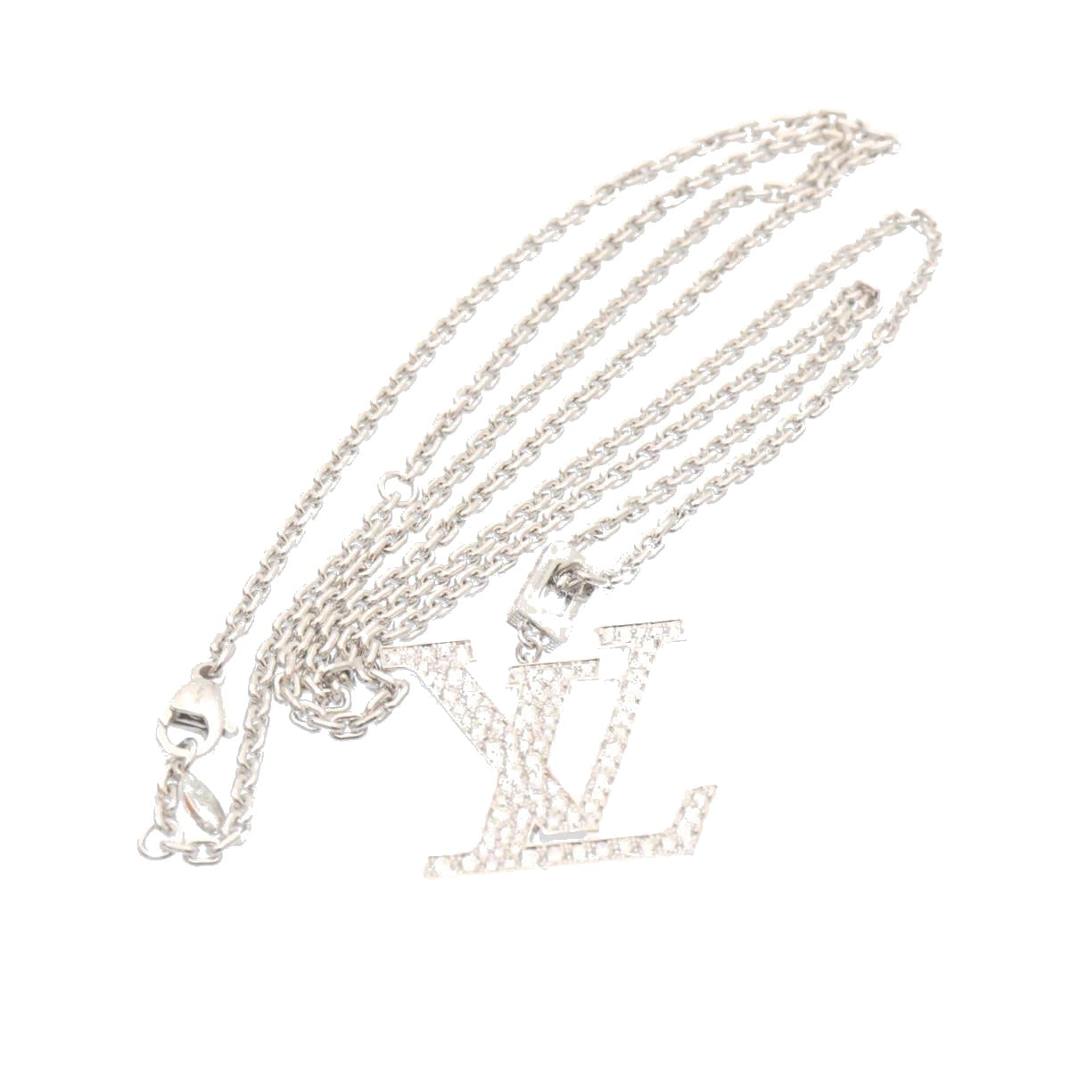 LOUIS VUITTON Pandantif LV XL Necklace White Gold Diamond Q93821 27695S