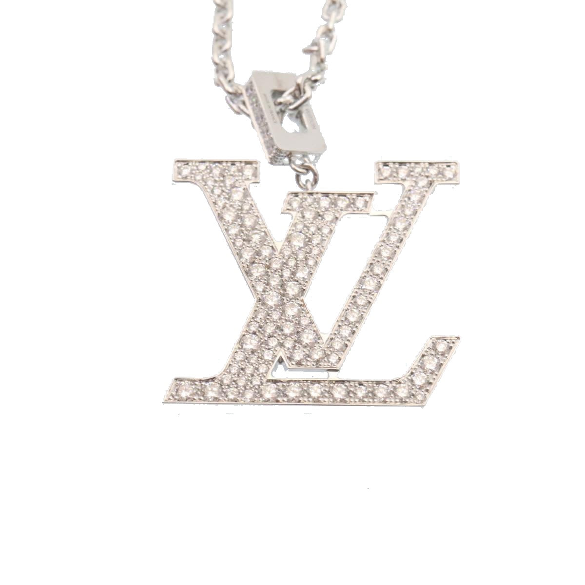 LOUIS VUITTON Pandantif LV XL Necklace White Gold Diamond Q93821 27695S