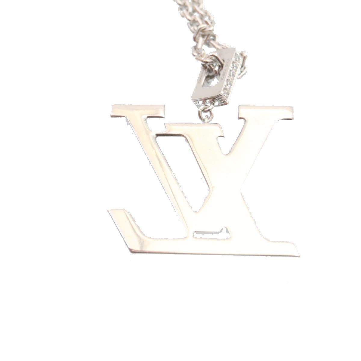 LOUIS VUITTON Pandantif LV XL Necklace White Gold Diamond Q93821 27695S