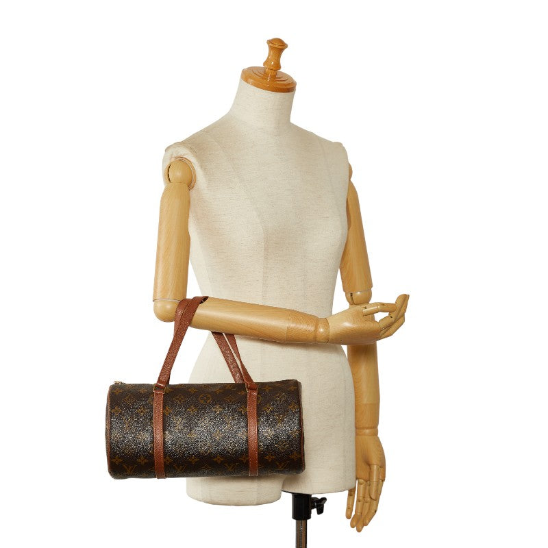 Louis Vuitton Monogram Papillon 26  Shoulder Bag M51386 Brown PVC Leather  Louis Vuitton