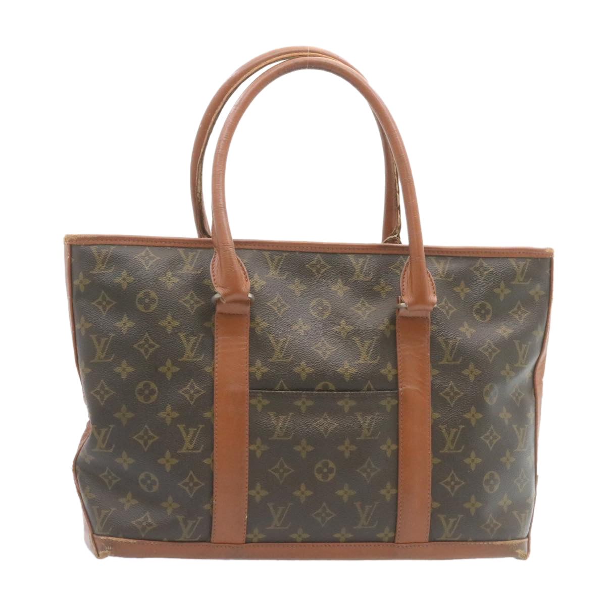 LOUIS VUITTON Monogram Sac Weekend PM Tote Bag M42425 LV 27741