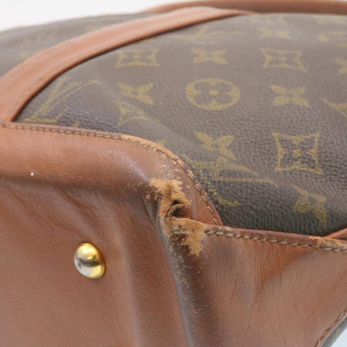 LOUIS VUITTON Monogram Sac Weekend PM Tote Bag M42425 LV 27741