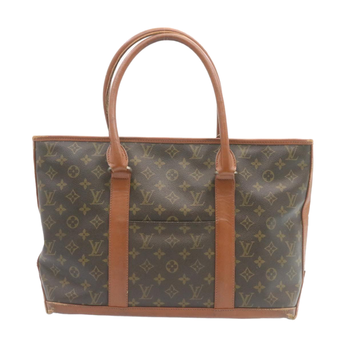 LOUIS VUITTON Monogram Sac Weekend PM Tote Bag M42425 LV 27741