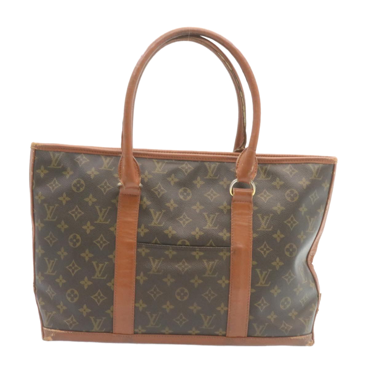 LOUIS VUITTON Monogram Sac Weekend PM Tote Bag M42425 LV 27741