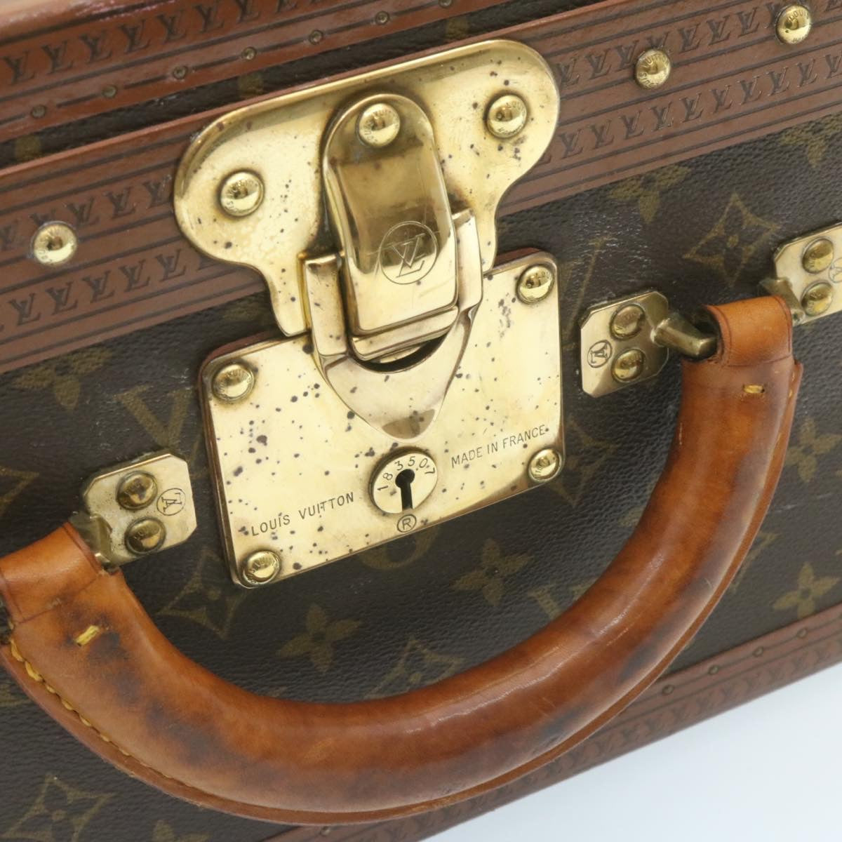 LOUIS VUITTON Monogram Alzer 80 Trunk Vintage M21222 LV 27799S