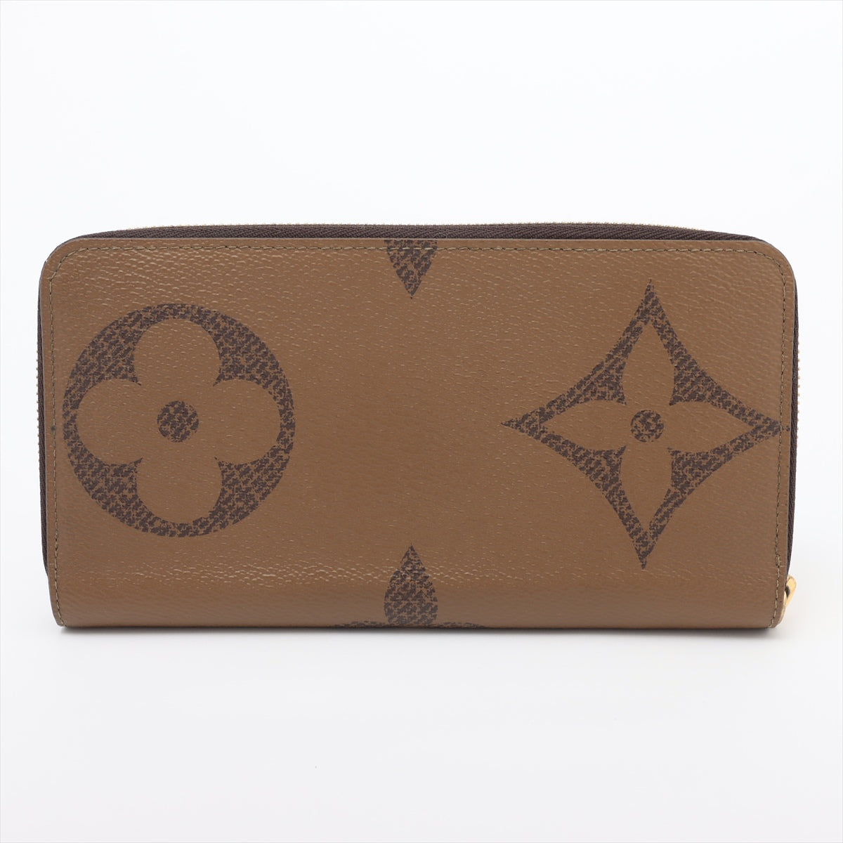 Louis Vuitton Giant Monogram Reversee Zippie Wallet M69353 Black X Brown Round Zip Wallet