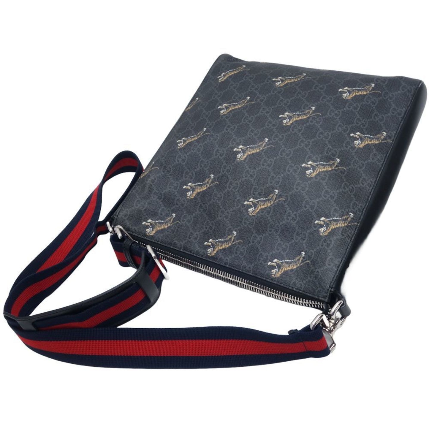 Gucci Tiger  Canvas Shoulder Bag ()