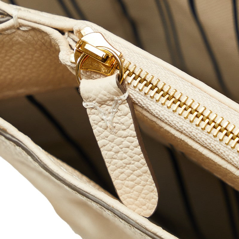 Louis Vuitton M40807 White Leather  Louis Vuitton M40807 White Leather Ladies Louis Vuitton