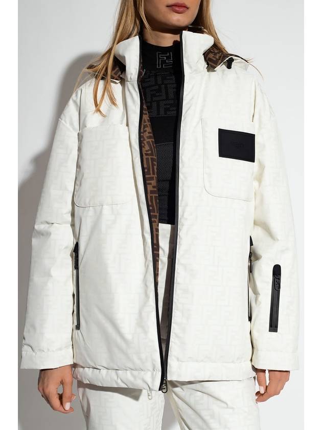 Luxury Fendi FF Nylon Padding White