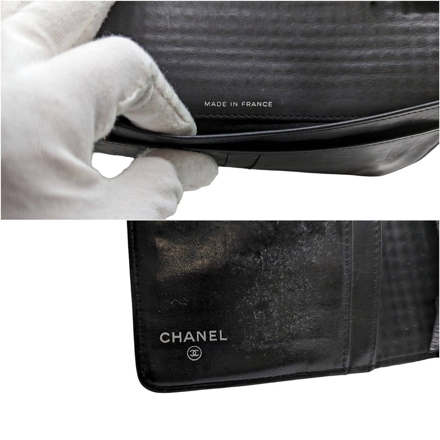 Luxury Chanel bag Micro Chocolate Bar Coco Mark Long Wallet