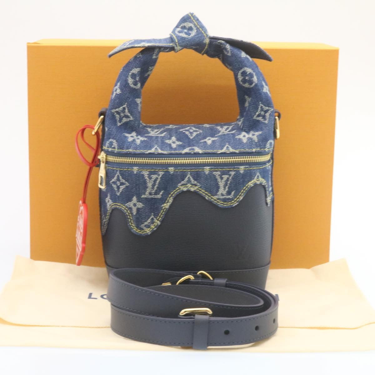 LOUIS VUITTON NIGO Monogram Denim Japanese Cruiser Bag Blue M45970 28149S