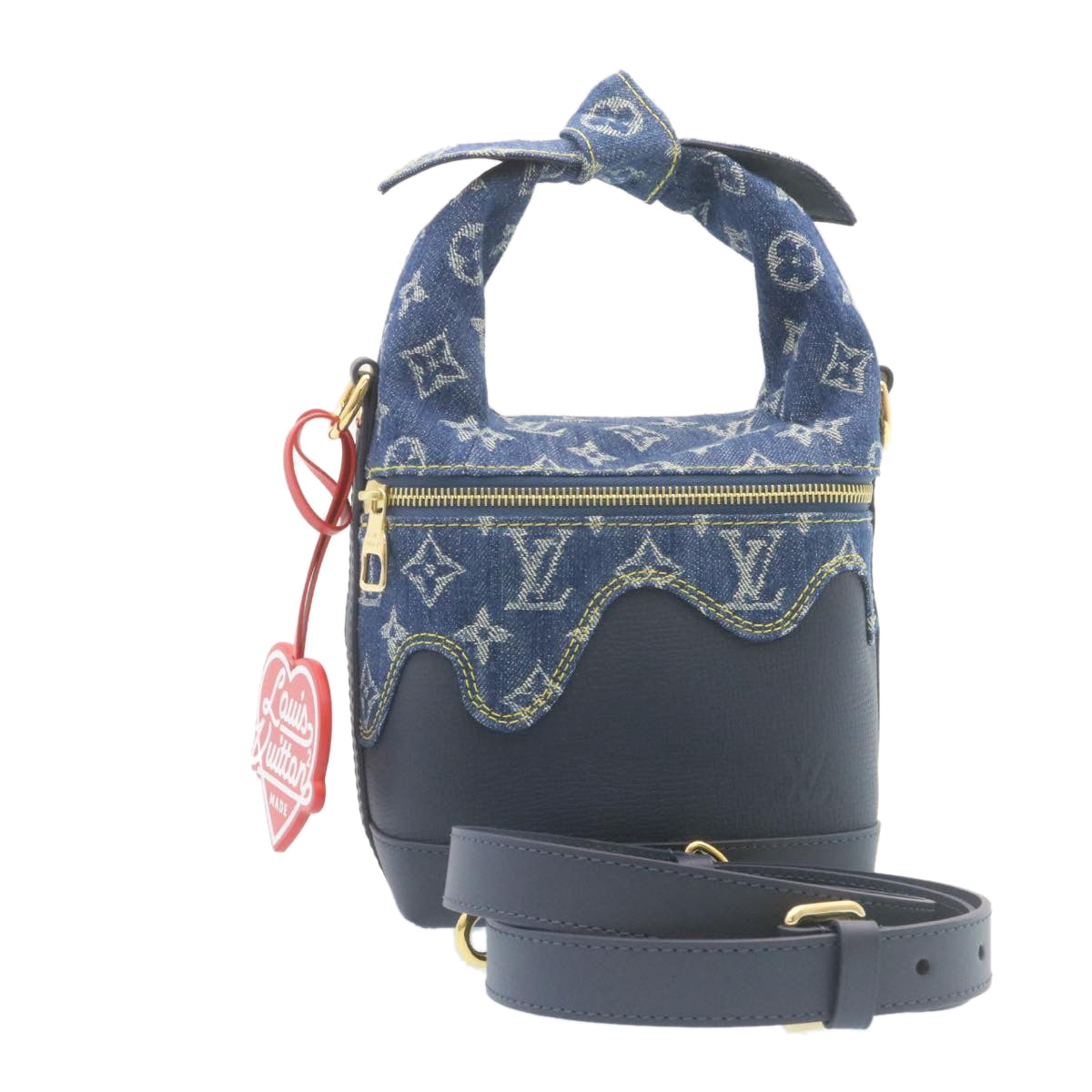 LOUIS VUITTON NIGO Monogram Denim Japanese Cruiser Bag Blue M45970 28149S