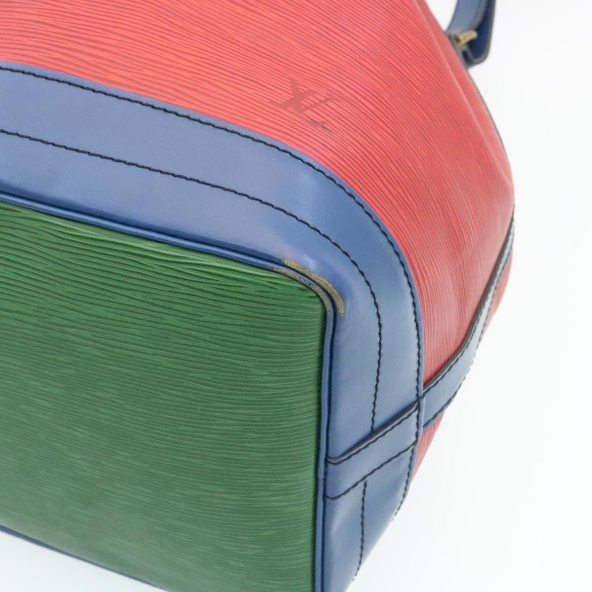 LOUIS VUITTON Epi Noe Tricolor Shoulder Bag Red Blue Green M44082 LV 28195