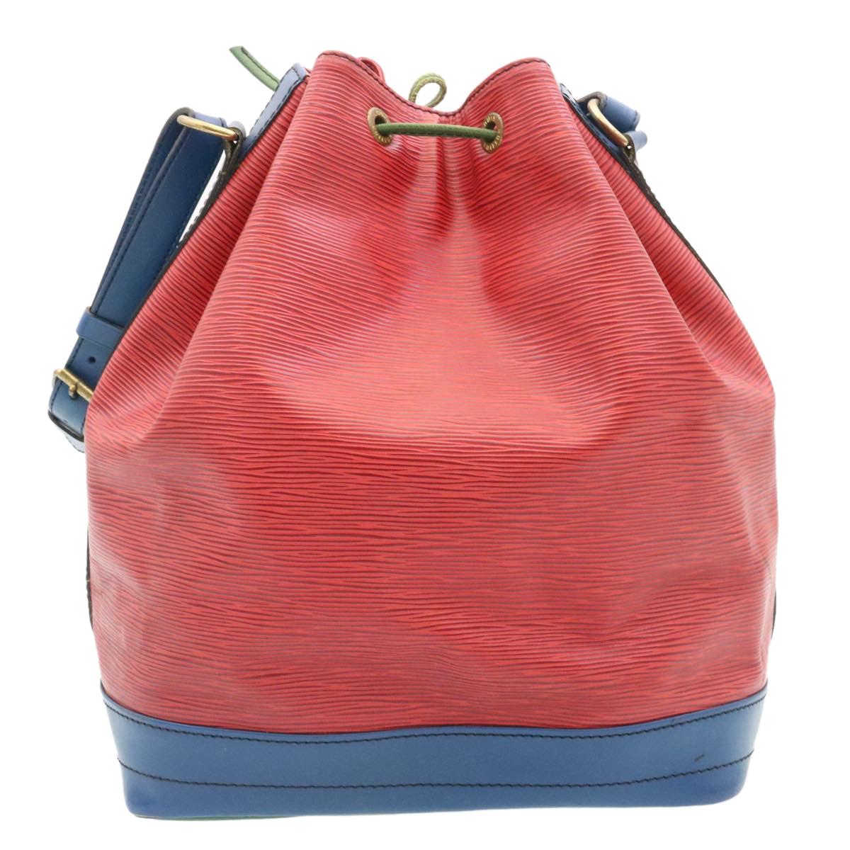 LOUIS VUITTON Epi Noe Tricolor Shoulder Bag Red Blue Green M44082 LV 28195