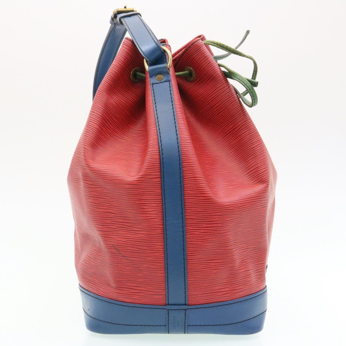 LOUIS VUITTON Epi Noe Tricolor Shoulder Bag Red Blue Green M44082 LV 28195