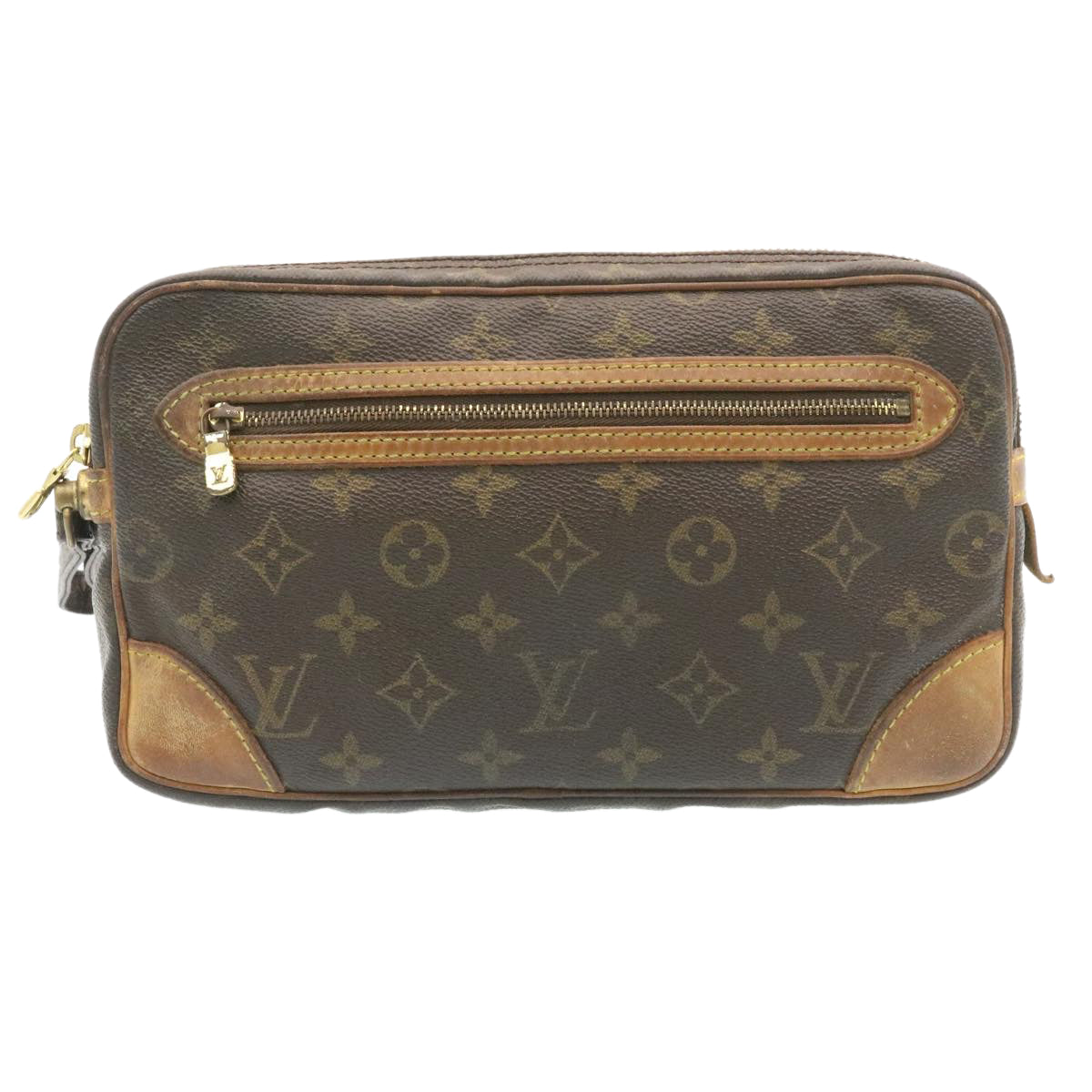 LOUIS VUITTON Monogram Marly Dragonne GM Clutch Bag M51825 LV 28356