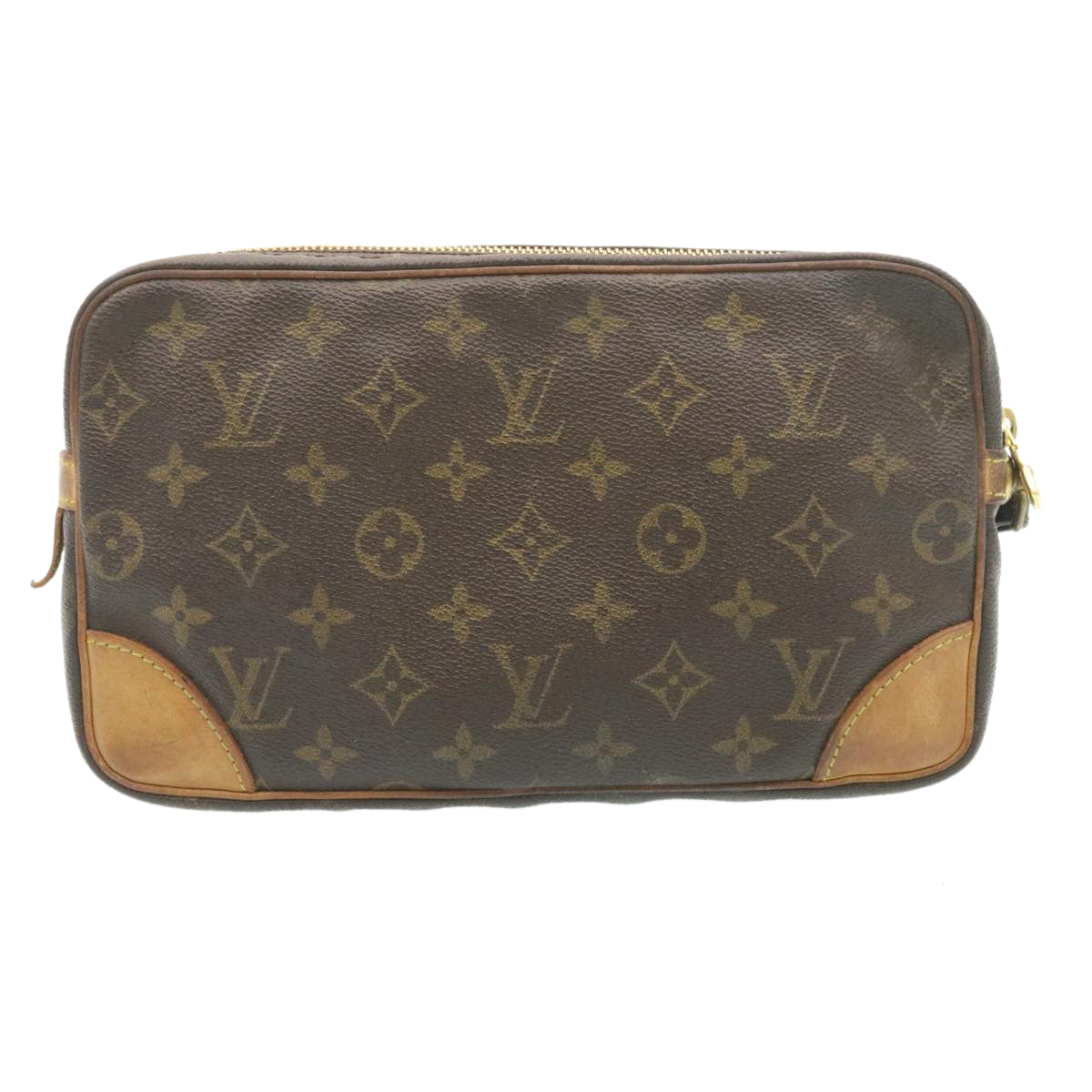 LOUIS VUITTON Monogram Marly Dragonne GM Clutch Bag M51825 LV 28356