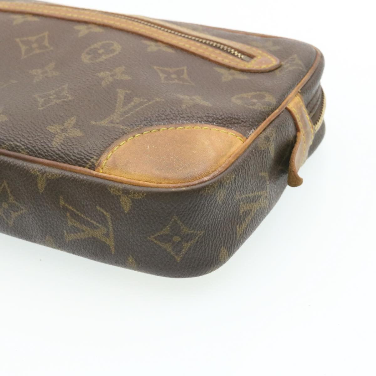 LOUIS VUITTON Monogram Marly Dragonne GM Clutch Bag M51825 LV 28356