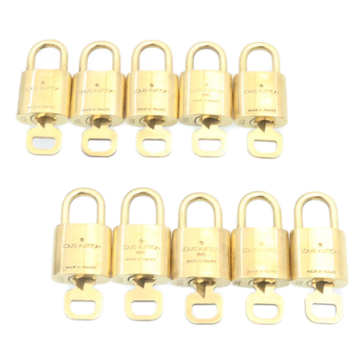 LOUIS VUITTON Padlock 10set Gold Tone LV 28369